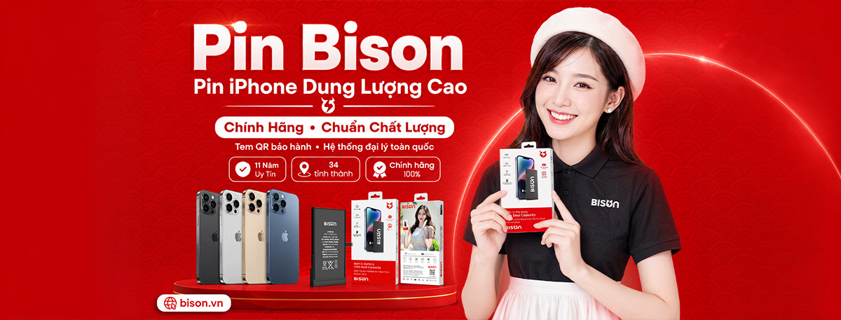 Banner giấy tờ kiểm định Bison